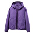 thumbnail image 6 of Women Windbreaker Jacket，Packable Women's Windbreaker Jackets Womens Waterproof Jacket Cropped Windbreaker Jacket Women Rain Gear For Women Waterproof Multi Pocket Travel Jacket Women Purple XL, 6 of 9