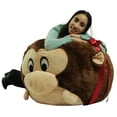 thumbnail image 5 of Big Plush Monkey Smush Ball, Jumbo Size 3 Feet Tall, 12 Pounds, 5 of 10