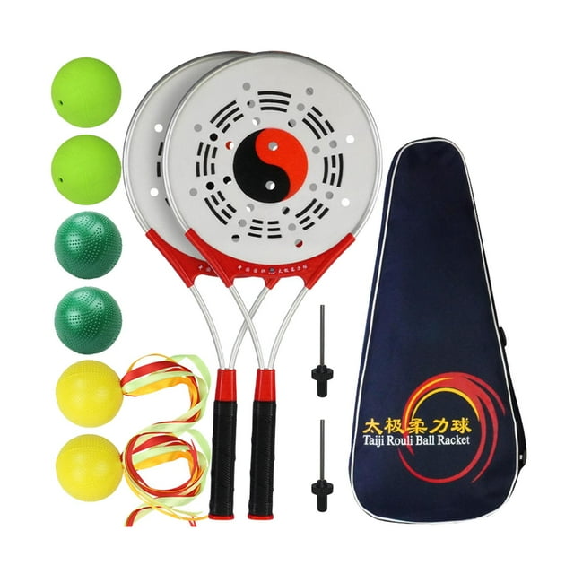 Juego de pelotas de raqueta Tai Rouli para práctica superior de Wushu chino Wing Chun fácil Conjunto K