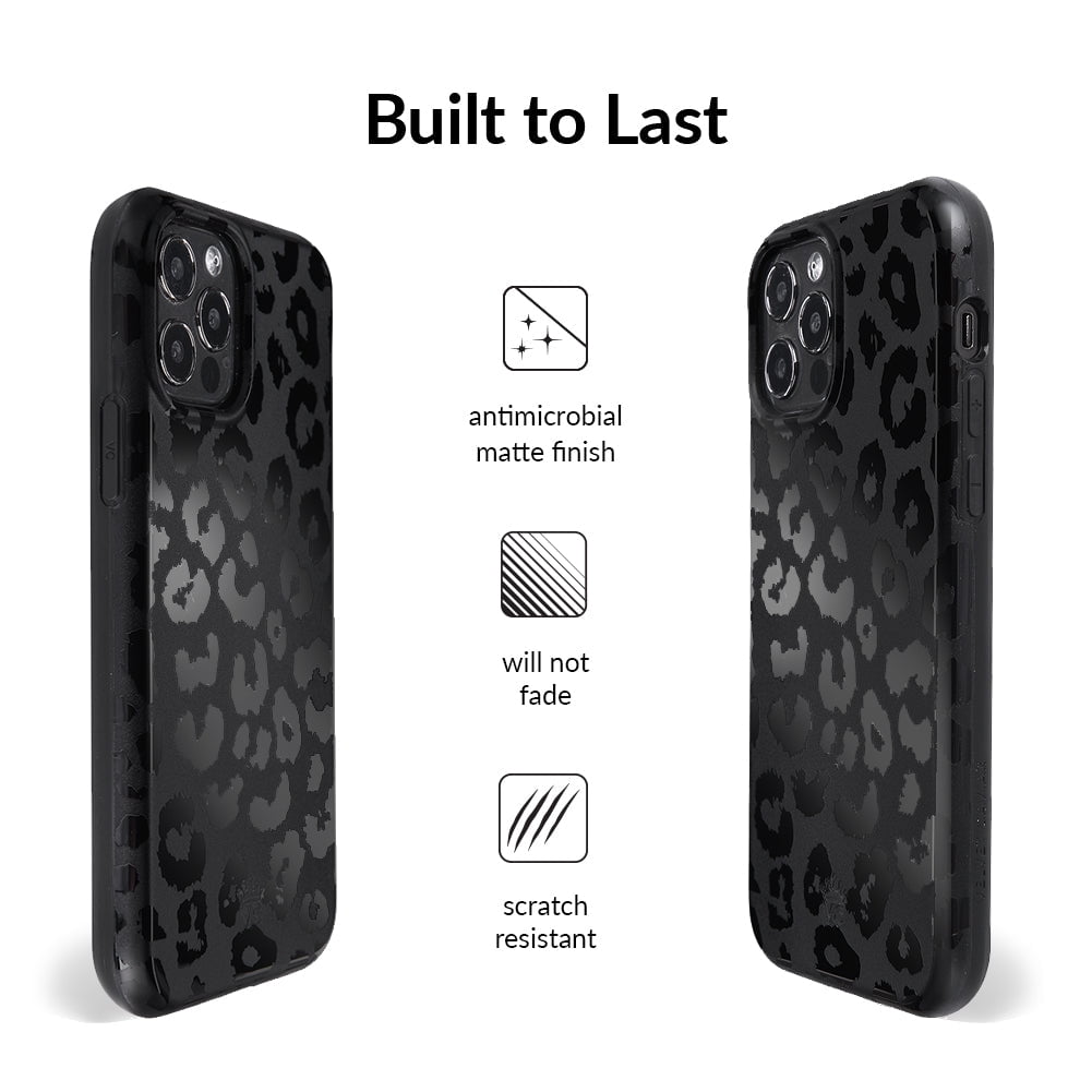 Velvet Caviar iPhone 12 Pro Max Case Leopard - MagSafe Compatible - Cute Protective Phone Cases for Women - Black Cheetah Print