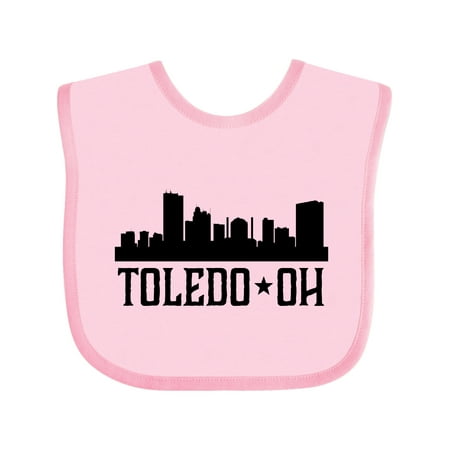 

Inktastic Toledo Ohio City Skyline Gift Baby Boy or Baby Girl Bib