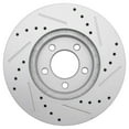 thumbnail image 5 of TRQ Front Performance Brake Rotor Drilled Slotted Pair Set for 1995-2002 Continental / 1996-1997 Cougar / 2001-2005 Sable / 1996-2007 Taurus / 1996-1997 Thunderbird, 5 of 7