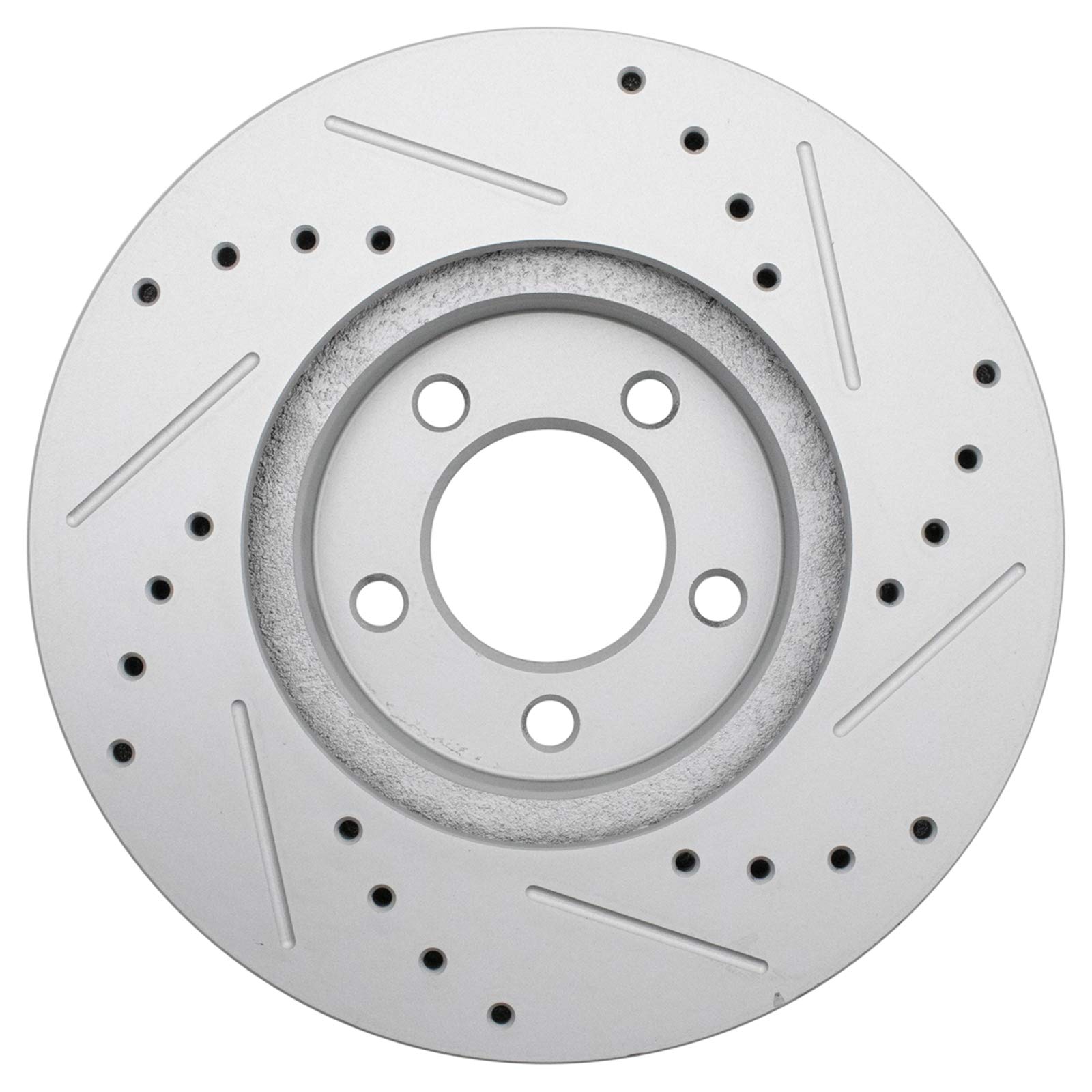 AM Autoparts Front Drilled & Slotted Brake Rotors And Ceramic Pad Kit For Nissan Titan, Armada, Infiniti QX56 (2004-2005)