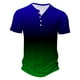 thumbnail image 4 of Camisas de Manga Larga para Hombres, Botón de Impresión Casual Camisa de Cuello Redondo Hecha de Poliéster Ligero para Todo el Uso de Temporada, Camisas de Manga Corta para Hombre, 4 of 5