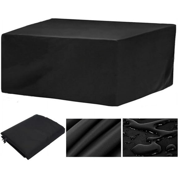 Patio Furniture Covers, Outdoor Couch Cover Waterproof 128 x 82 Inch Outside Dining Set Cover Table and Chair Covers Heavy Duty, Rectangular (128"L x 82"W x 28"H // 325x210x71cm)
