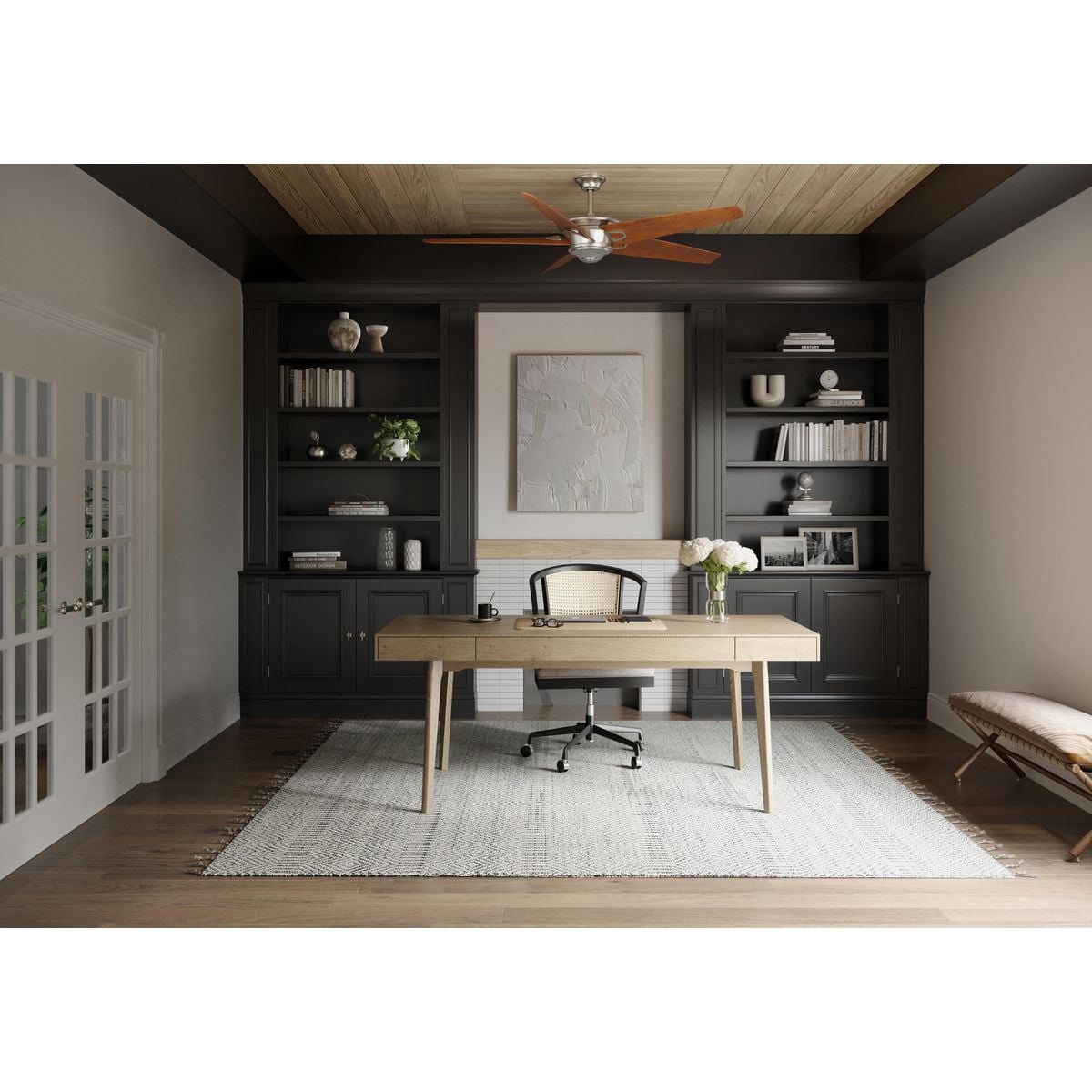 Caleb Collection 68" Five- Blade Ceiling Fan