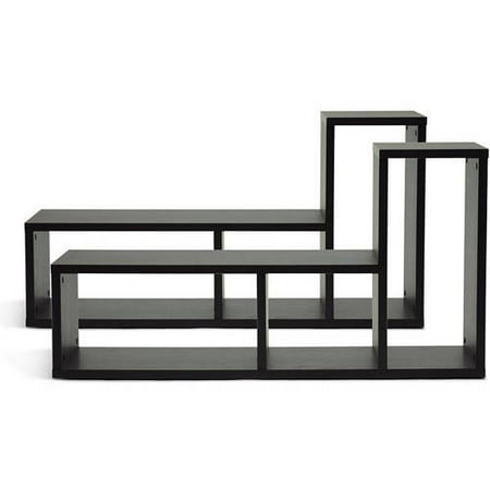 Tillman Dark Brown Modern Display Shelf