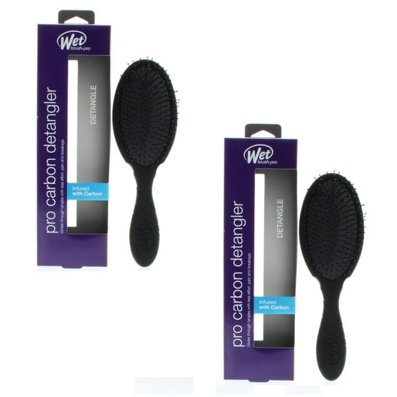 Wet Brush Pro Carbon Detangler Model# BWP830CRBL (2 Pack)