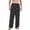 black, variant on Mutghys Cotton Pajama Pants for Men Classic Print Elastic Waist Sleep Pants with Pockets Home Relaxing Soft Comfy Casual Pants