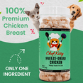 thumbnail image 4 of Chef Kitty Freeze Dried Chicken Breast Cat Treats, Single Ingredient Human Grade Chicken, High Protein Grain Free Cat Treats, 1.75 oz, 4 of 10