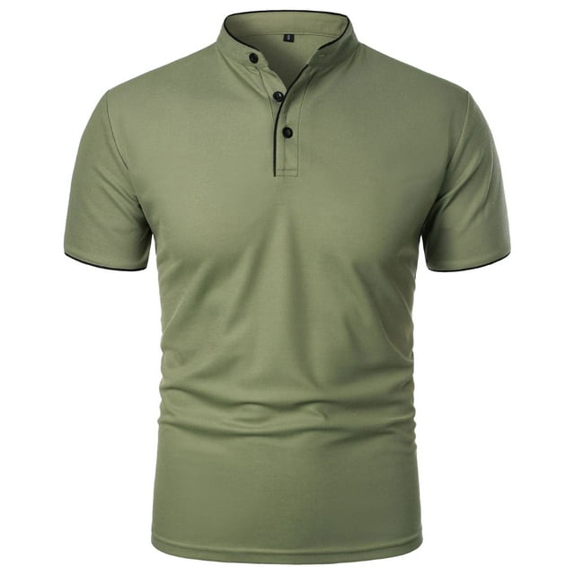 Male Spring And Summer Breathable Short Sleeve T Shirt Solid Color Button Lapel Pocket Bottoming Shirt Man Shirt Heat Transfer Paper for T Shirts Shirt for Men Short Sleeve Journey T Shirt Designer T