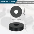 thumbnail image 2 of 12Pack Thick Rubber Spacer, 1-3/16 Inch OD x 3/8 Inch ID x 5/16 Inch Thickness, 2 of 6