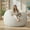White, variant on MOOSENG Large Bean Bag Chair with Memory Foam, Lounger with Removable Fluffy Cover, Filler Included, for Living Room, Bedroom & Dorm(3.5FT Pink)