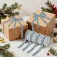 thumbnail image 7 of 5 Rolls Christmas Ribbon 1.5 inch Wide Decorative Ribbon for Gift Wrapping and Holiday Decorations Smiling Snowmen Wearing Black Hats, 7 of 7