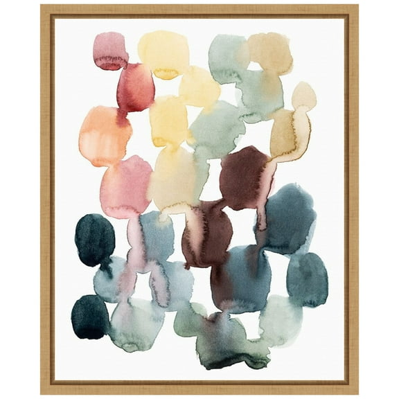 Amanti Art Desert Stones II Framed Canvas Wall Art Print