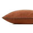 thumbnail image 3 of Chris Loves Julia x Loloi Liza Rust 18'' x 18'' Decorative Pillow, 3 of 4