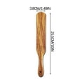 thumbnail image 3 of FHBVT Long Handled Teak Wood Spatula Stirring Spatula Multi-purpose Cooking Utensil Ergonomic Handle Comfortable Grip Heat Safe for Frying Stirring Sauteing Stir-fry Home Kitchen Cooking Party Decor, 3 of 6