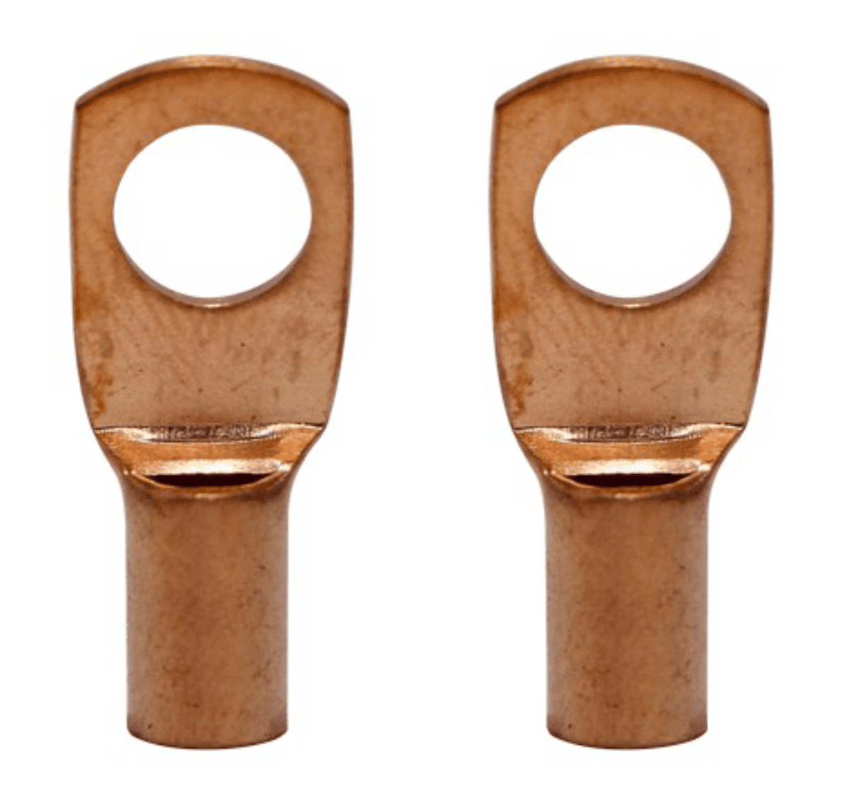 4 Pack Pipemen's Installation Solution 8g Copper Ring Terminal 1/4" IS-PTRC-8-8