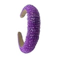 thumbnail image 1 of Sonducket Diademas con cuentas de cristal con purpurina, tocado de punto Flexible para el cabello, tocado para mujer, fiesta, colorido brillante Accesorio para el cabello TYPE1 Sonducket AP010971-17B, 1 of 5