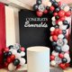 thumbnail image 4 of Rojo, negro, blanco Kit de arco de guirnalda de globos - 120 piezas de globos de látex con confeti blanco, rojo y negro para fiesta de circo, barbacoa, casino, graduación, baby shower, madre, 4 of 5