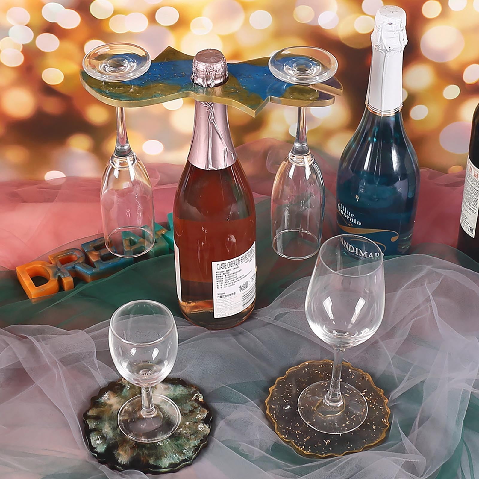 ufehgfjh Wine Rack Tray Wine Glass Goblet Epoxy Resin Mould Clearance Deals Walmart