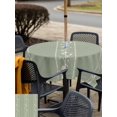 thumbnail image 5 of Outdoor Tablecloth with Umbrella Hole for Patio/Picnic/Party/Camping, Green Flower Branch Waterproof Table Cloth Square Cover Washable, Spring Summer Farmhouse Botanical (60"x 60"), 5 of 8