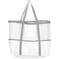 thumbnail image 1 of Malla grande bolso de playa para mujeres bolsas de playa bolsas de almacenamiento bolso de almacenamiento portátil para niña para niña, 1 of 6