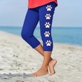 thumbnail image 2 of Fjofpr Girls Clothes Size 7/8 Toddler Kids Fashion Baesball Print Summer Leisure Yoga Sports Frenum Cropped Pants Blue 8 Years, 2 of 4