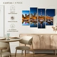 thumbnail image 4 of Elephant Stock Toronto Marina Yachts Wall Art - Horizontal Multi Panel Canvas - Living Room Wall Decor - Places Multi Panel - Blue And Brown Decor - 30" x 18", 4 of 4