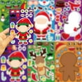thumbnail image 7 of 24 Sheets Christmas Stickers for Crafts – Make Your Own Characters Mix & Match Sticker Set, DIY Make-a-Face Christmas Tree Stickers, Holiday Party Craft Supplies, Winter Festive Sticker Decorations, 7 of 7