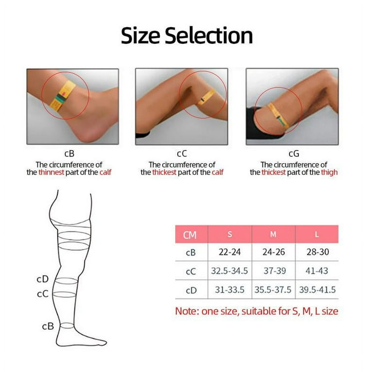 Prevent Calf Varicose Veins Compression Sock Medical Grade One Pressure  Treat Varicose Leg Women Slim Socks Black Flesh-colored