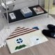 thumbnail image 4 of Alfombra Irregular con Mechones Flocados | Alfombra de Poliéster Suave, No Absorbente y Resistente a La Suciedad | Alfombra Beige Café para Dormitorio Infantil, Sala de Juegos, Guardería, Sala de Est, 4 of 6