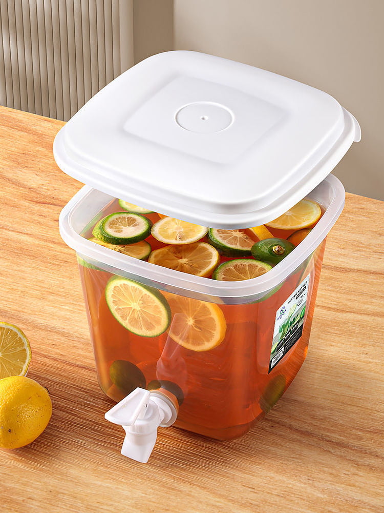 4 Pcs 1 Gallon Drink Dispenser for Fridge, Beverage, Water Dispenser with  Spigot, Juice Containers with Lids for Fridge, Parties and Daily Use -  Yahoo Shopping