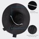 thumbnail image 4 of Women,Little Girls Straw Sun Hat Summer Beach Cap Foldable Visor Floppy Hats Wide Brim with Bowknot, 4 of 5