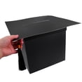 thumbnail image 4 of Graduation Cap Card Box Creative Cardboard Box With Tassle For Wishes Memories Party Decorations Message Baby Showers Birthdays, 4 of 9
