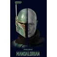thumbnail image 2 of Men's Star Wars: The Mandalorian Boba Fett Revealed  Graphic Tee Navy Blue Medium, 2 of 5