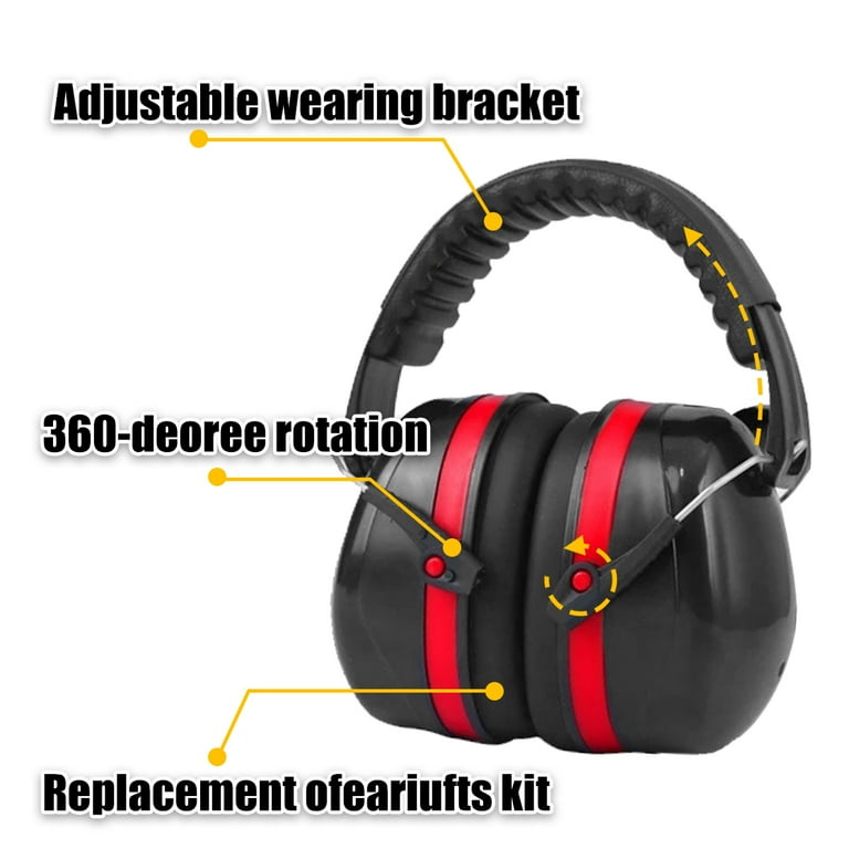 Toorise Protective Earmuffs NRR 29 dB, Adjustable, Ideal for