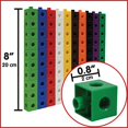 thumbnail image 2 of Linking Cubes, Set Of 100, Math Manipulatives For Construction And Early Math, For Preschoolers, 2 of 4
