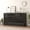 7D Black, variant on JassmiPkwy White Dresser with 9 Drawers, Modern Long White High Gloss for Bedroom, Wood Chest of Drawers for Living Room White