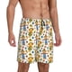 thumbnail image 2 of Balery Harvest Scarecrow Pattern Pantalones cortos de pijama de punto de algodón para hombre con cinturilla y bolsillos-Small, 2 of 6