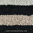 thumbnail image 4 of Custom Size Anti-Slip Machine Washable Loop Pile Bordered Black Runner Rugs ( 16' x 26"), 4 of 7