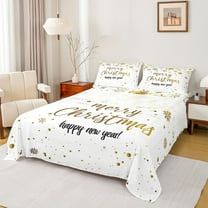 Manfei Kids' 3-Piece Twin Sheet Set - Christmas Snowflake