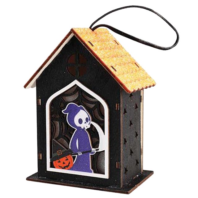 Farol decorativo de Halloween, decoración navideña para el hogar, suministros para fiestas, festivales, jardines, patios, caminos, luz nocturna interior, casa fantasma
