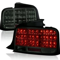 Spec-D Tuning Smoke Lens Sequential LED Tail Lights Compatible with 2005-2009 Ford Mustang, Left Right Pair Assembly
