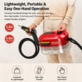 thumbnail image 6 of 2500w Handheld High-Temperature Pressurized Steam Cleaner With 6 Adjustable Levels, Portable Multi-Surface Steam Cleaner For Kitchen, Bathroom, Furniture, Car & Window Cleaning, 6 of 7