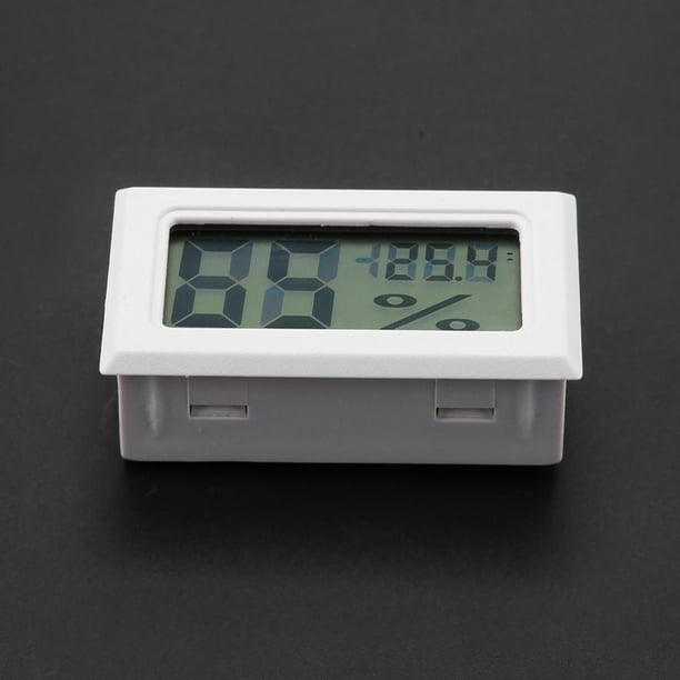 Higrómetro Digital Integrado, Monitor De Termómetro De Temperatura De Humedad Con Sonda Integrada, Color Negro