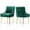 Deep Green, variant on SEYNAR Modern Glam Pleated Velvet Dining Chair Set of 2, Tufted Upholstered Side Accent Kitchen Chair for Living Room(Black)