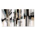 thumbnail image 2 of Designart "Black and Gold Geometric Geode I" Animals Wall Art Set Of 3 - Abstract Geometric Black Gallery Set For Office Decor, 2 of 6