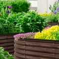 thumbnail image 5 of VEIKOUS 17"H Outdoor Raised Garden Bed, 9-in-1 Galvanized Metal Planter Box for Vegetables, Fruits, Flowers, Rustic, 5 of 11