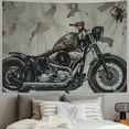 thumbnail image 2 of Orinice Tapestry with Motorcycle Cool Motorbike Editorial Cycle Gathering Transportation Objects Ride Wheel Biker Wall Tapestry Bedspread Picnic Sheet Wall Decor  50x40inch, 2 of 6